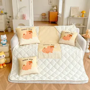 Foldable Dual-Purpose Pillow Blanket, Breathable Summer Cooling Throw Quilt, Multifunctional Waist Rest Cushion for Car Sofa Office,cat home decor,couch cushion set