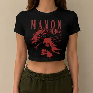 Manon Blackbeak Baby Tee, Throne Of Glass Baby Tee, Book Graphic Tee, Fantasy Novel Shirt, Women Graphic Tee, Trendy Shirt, Aesthetic Girl Top, Y2K Baby Tee, Retro 90s Book Tee, Fitted Baby Tee, Casual Fit Shirt
