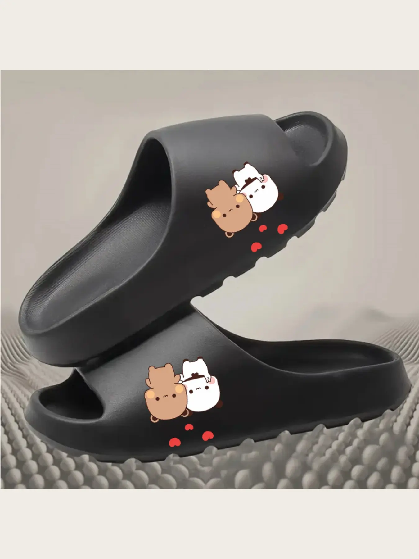 Cute Cartoon Animal Slippers for Women Men Kids Indoor Home Non-slip Soft Comfortable Plush Winter Warm House Shoes with Adorable Cat Dog Pattern Lightweight Cozy Slip-on Footwear for Family Daily U