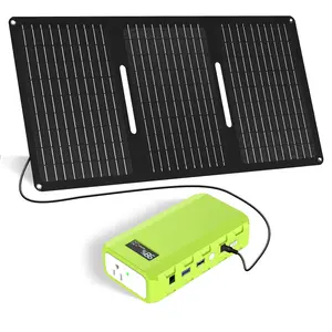 88.8Wh|65Watts Portable Laptop Phone Charger with 30W Panels Included ,24000mAh with AC DC USB Outlets, A Super Travel Portable Battery Pack & Power Bank for HP Notebooks, MacBook, iPad, iPhone