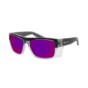 Bomber - Clutch Z87+ Polarized 2 Tone Frame / Pink Mirror Sunglasses