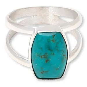 Mine Finds by Jay King Kingman Turquoise Sterling Silver Freeform Solitaire Ring