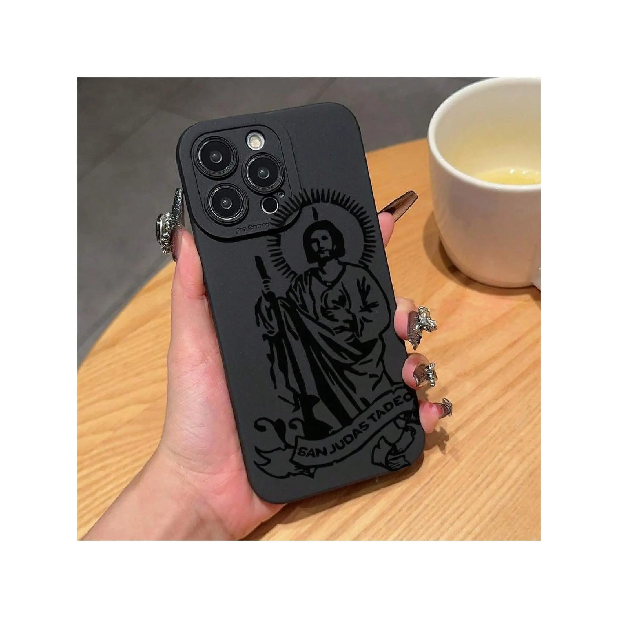 Saint Jesus Pattern Phone Case, Anti-Drop Phone Protector Cover, Phone Compatible With IPhone Series for iPhone 17