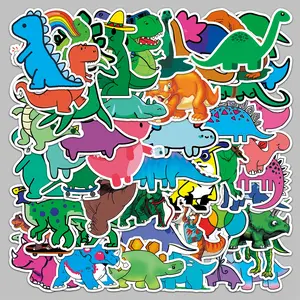 50 Adorable Dinosaur Stickers, Suitable for Scrapbooks, Diaries, Laptops, Water Bottles, Cars, and Other Faith-based Designs—gifts with Positive Messages.