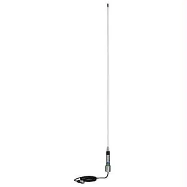 Shakespeare Low Profile Skinny Mini VHF Antenna - 3ft VHF Whip, Canister Compatible, Bass Boats Accessory, Compact Design, Chrome Plated Brass Steel Mount, Integrated Connector, Cable + Plug Included, 36in
