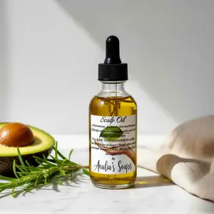 Scalp Oil 2 Oz Rosemary Avocado & Baillana Oil for Hair Growth Activate Twice a Week Leave on for 1 Hour