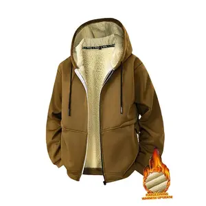 Men's Classic Hooded Warmth Jacket, Fleece Lined for Skin-Friendly Heat, Adjustable Hooded, Ribbed Hem, Urban Commuter Trendy Windproof Coat