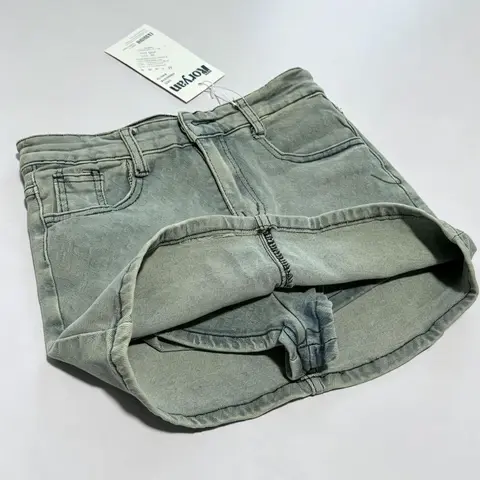 Women's Vintage High-Waist Denim Short Skirt - Comfortable Sportswear Bottoms for Casual, Outdoor Activities