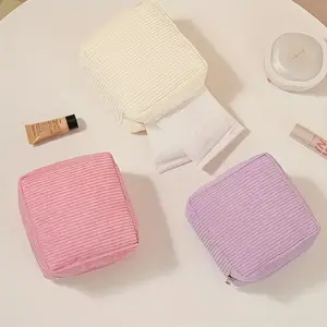 New Thickened Sanitary Napkin Storage Bag, Organizational Zipper Storage, Menstrual Cotton Pad Organizer, Small Monthly Necessities Pouch, Essential Hygiene Kit, Travel Storage, Space Saving Bags