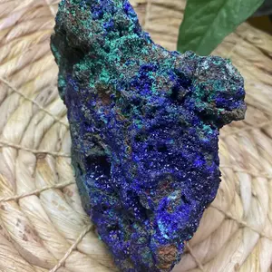 Stunning XL Raw Azurite and Malachite Specimen | Lots of Sparkly Druzy!