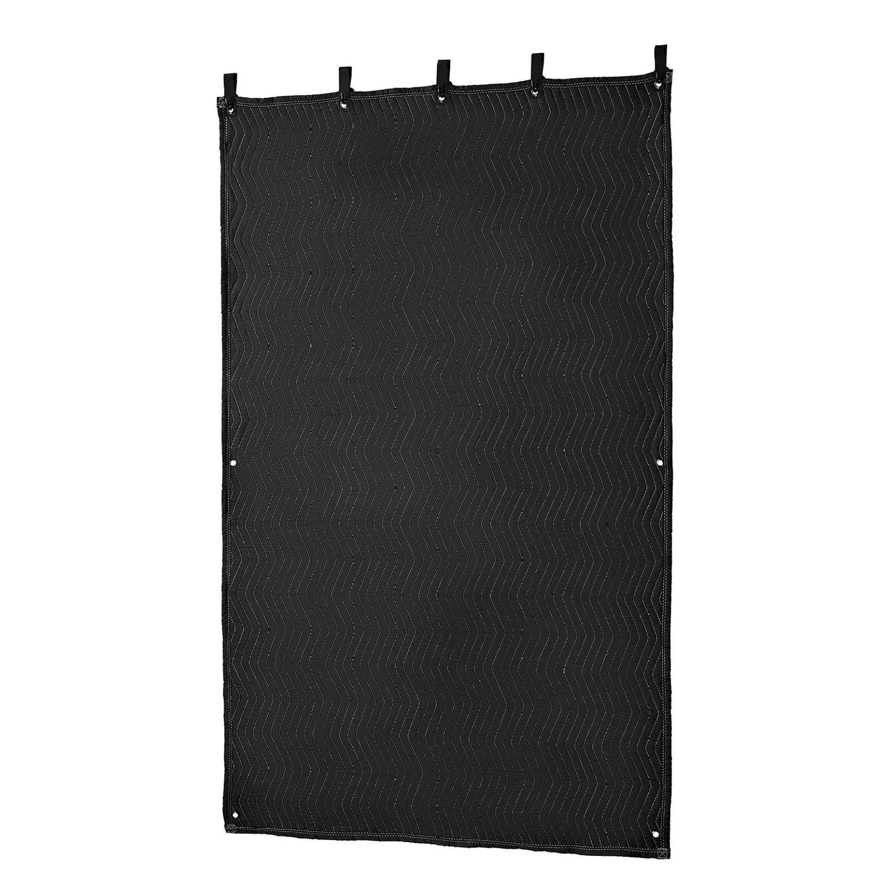 Sound Dampening Blanket 80x48 inch, Soundproof Curtains with Grommets, Studio Acoustic Blanket, Noise Reduction for Window, Door, Recording, Light Blocking - Black Default