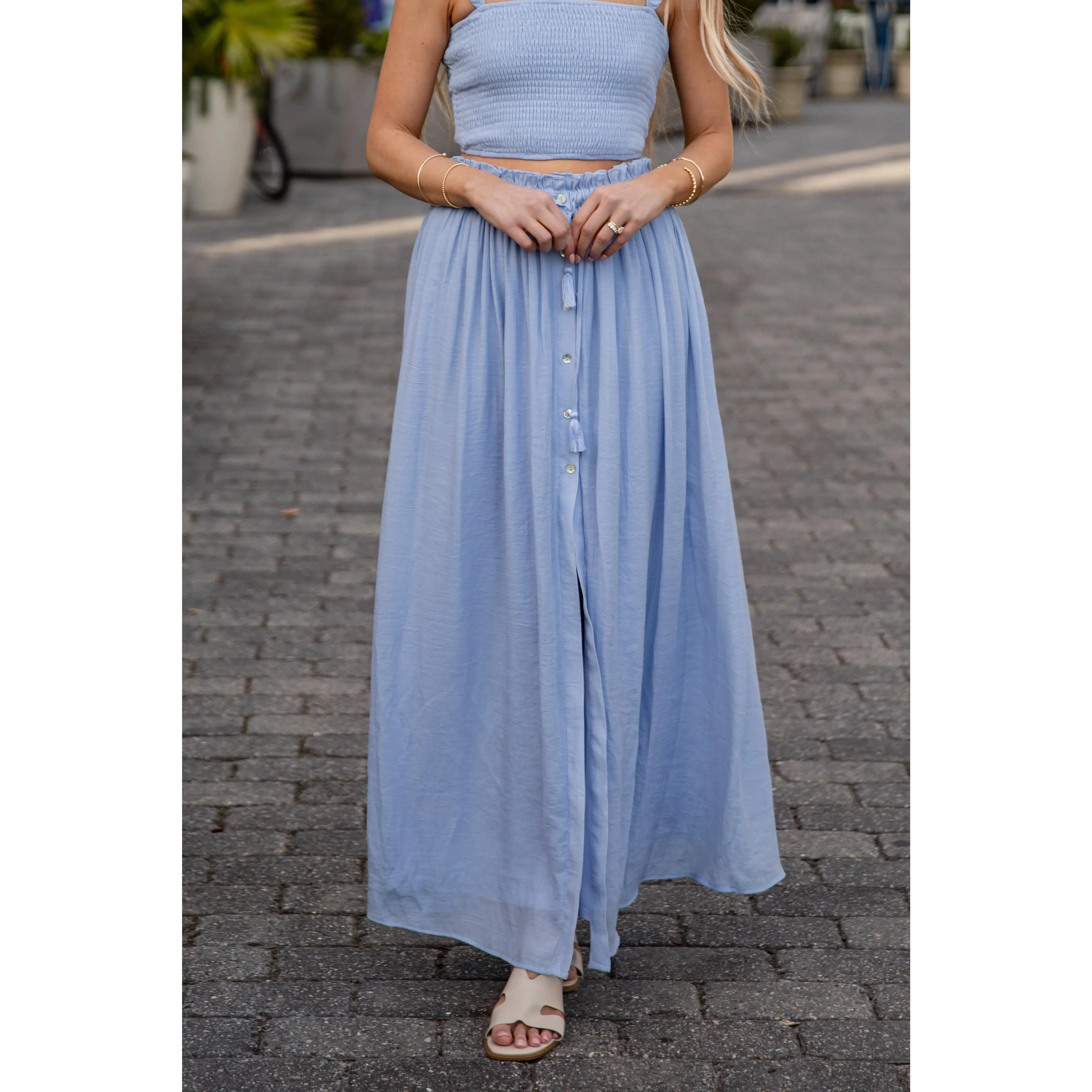 FINAL SALE - Sunlit Sorbet Maxi Skirt