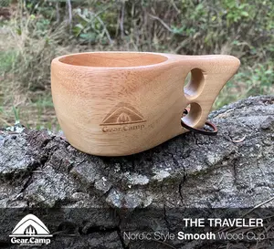 The Traveler - Nordic Style Smooth Wood Kuksa Cup