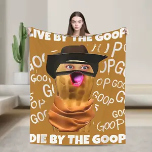 The Burnt Peanut Bungulator Goop Goop, Live by The goop Flannel Blanket Winter  Warm Soft Throw Blanket Bedspread Sofa Bed Cover