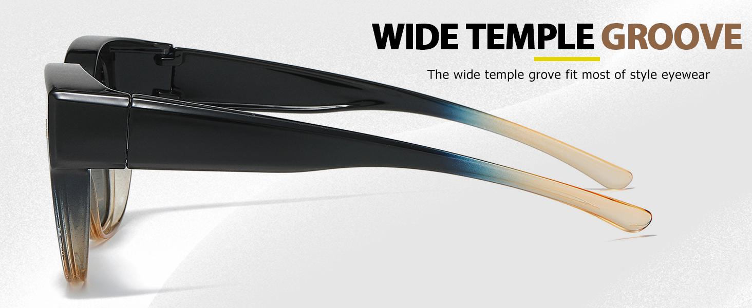 FitOver Sunglasses Over Prescription Glasses for Women Men Polarized Fit Over Shade with UV Protection SG3092