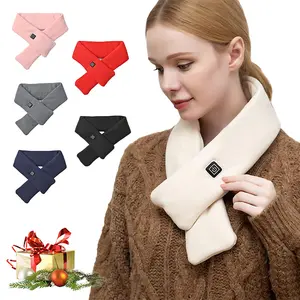 Heated Scarf for Women & Men Neck Warmer Pad, Cordless Heating Pad, Electric Rechargeable Heater, Wireless Wrap Winter Neck Protector, Best Gift for Parents