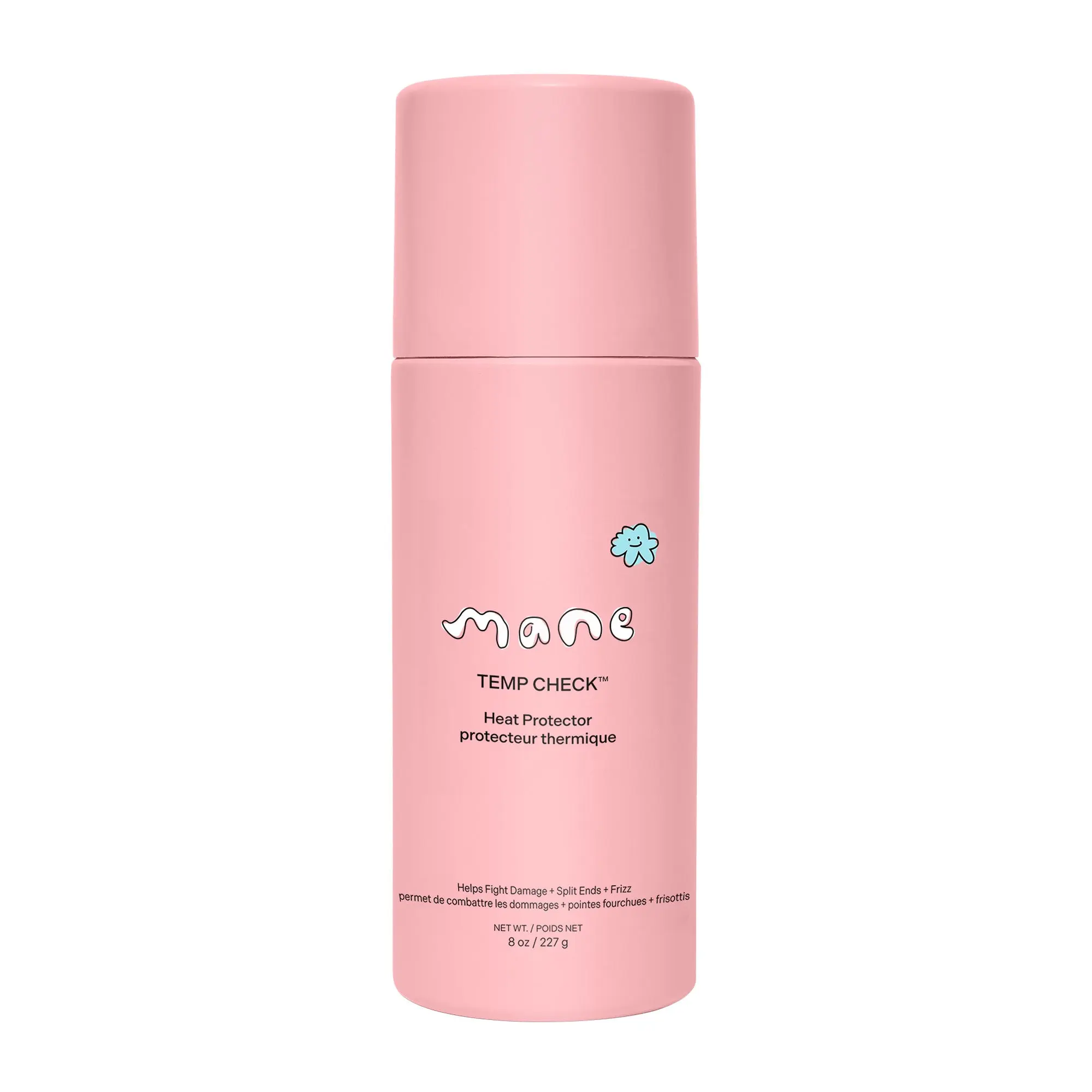 Mane Temp Check Heat Protector Spray - Weightless, Fragrance-Infused, Fights Frizz & Humidity, Prevents Heat Damage, Restores Smooth, Soft Shiny Hair