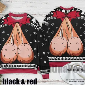 Festive Balls Inappropriate Xmas Sweaters, Jingle Balls Ugly Christmas Sweater, Jingle Balls Sweater Xmas, Ugly Sweater, Gift For Men Women FM80FD