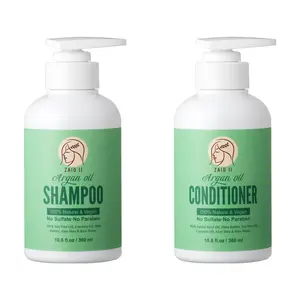 100% Natural - Argan Shampoo and Conditioner for a healthy hair 100% Natural - Argan Shampoo and Conditioner for a healthy hair