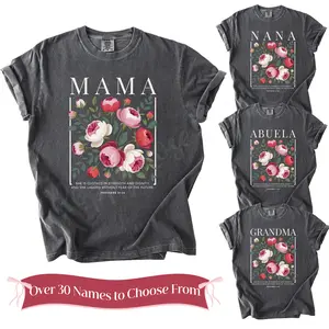 Custom Mom Christian Tee  Comfort Colors 1717 | Pick Your Name (Mama, Mimi, Gigi + 30 More!)