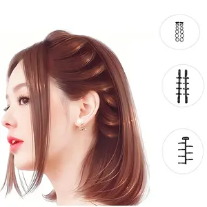 3pcs French Braid Styling Tool Set, Convenient Hair Styling Accessory for Women, Versatile Hairdressing Tool for Daily and Party Use, Fashionable Twist Braid & Bun Styling Tool, Hair Braiding Tool, Lightweight, Durable