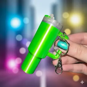 Lip Balm Holder with Removable Lid - Mini Storage Keychain Accessory