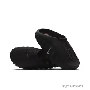 Mind 001 Quiet Closed-Toe Slippers Black - Stylish, Comfortable, Non-slip, Durable, Versatile Sports and Casual Slippers
