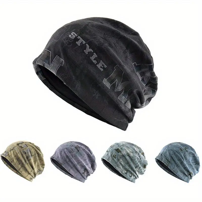 Slouchy Knit Beanie for Men & Women, Soft Lightweight Solid Color Cap, A Stylish Female Accessory for All-Season Daily Wear & Travel