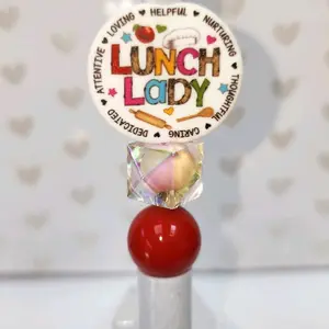 Lunch Lady School Beaded Pen Black Ink