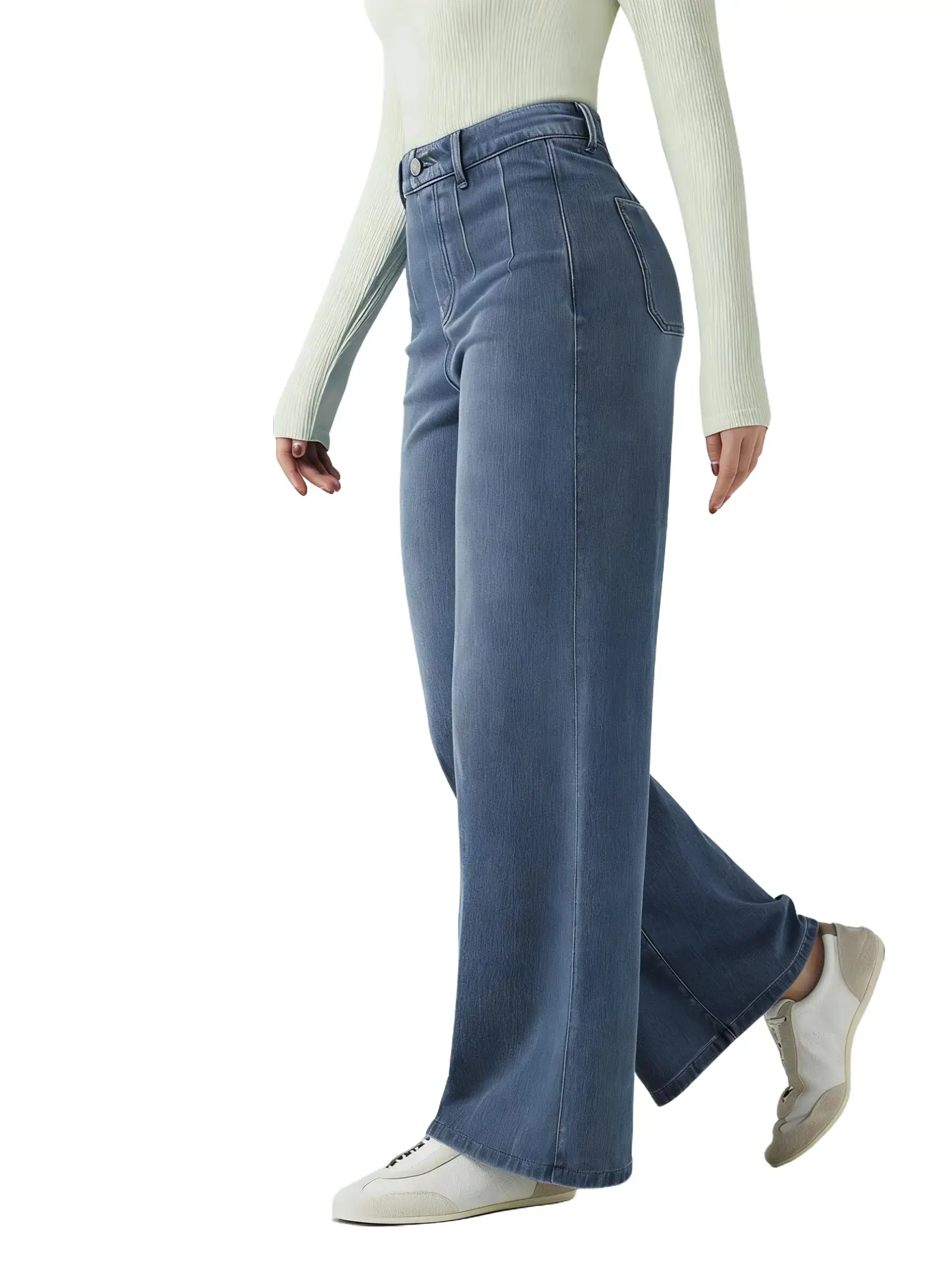 Women's High-Waisted Dark Wash Oversized Baggy Wide Leg Denim Jeans - Trendy Basic Everyday Comfortable Casual Streetwear Bottoms with Printed Pockets, Boho Fringe, Retro Floral, Gingham Designs, 70s bell bottoms strawberry jeans low casey ultra ripped up