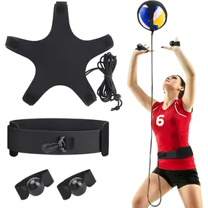 Volleyball Spike Trainer, Elastic Self-Training Volleyballs Resistance Band, Volleyball Equipment Training Aid Improves Serving, Jumping, Arm Swing Mechanics and Spiking Power