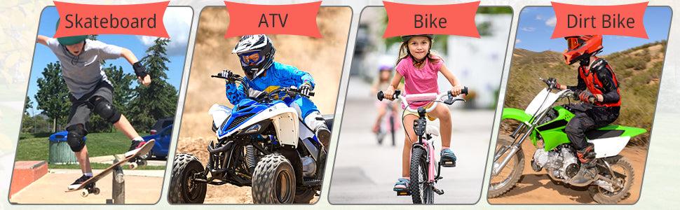 StarknightMT Youth Fit Kids Motorcycle Protective Gear Set - 3-10 Years Old Boys & Girls, ATV Chest Impact Shield, Dirt Bike Motocross Armor, Mountain Biking Use, Red, Snow Compatibility, Broad Use, A Pair of Elbow Pads, Chest Protector StarknightMT Youth Fit Kids Motorcycle Protective Gear Set - 3-10 Years Old Boys & Girls, ATV Chest Impact Shield, Dirt Bike Motocross Armor, Mountain Biking Use, Red, Snow Compatibility, Broad Use, A Pair of Elbow Pads, Chest Protector