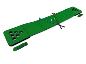 Putter Pong Putting Game with Putter and Golf Mat