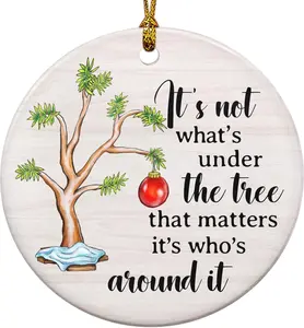 Charlie Ceramic Ornaments for Christmas Tree Decor Decoration