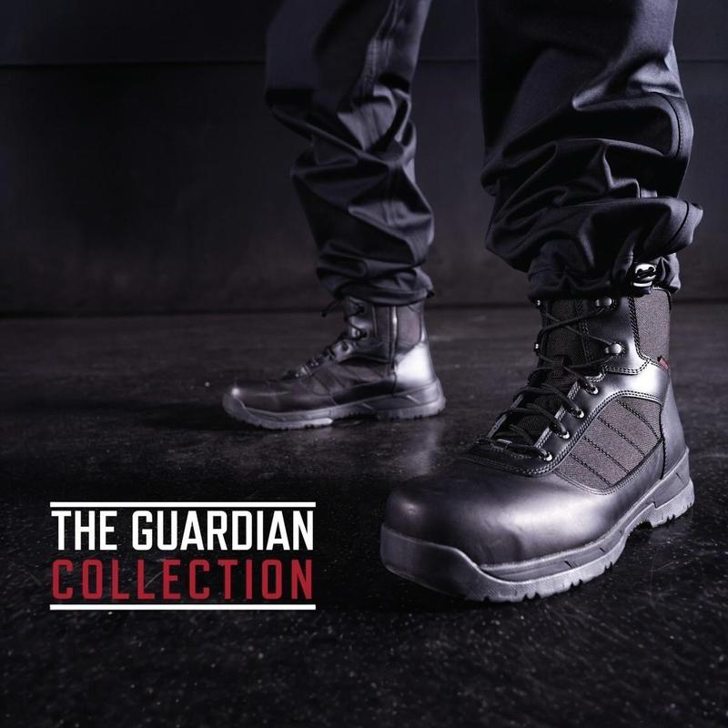 Rothco Guardian Composite Toe 8 Inch Tactical Boot Black - H20 Lock Waterproof, Molded EVA Footbed And EVA Midsole, Ground Lock Terrain Endurance System, Workwear Footwear,  Walking Shoes Closed Leather