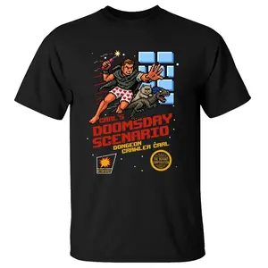 Carl's Doomsday Scenario Pixel Art Shirt, Retro Gaming Fantasy Book Fan Gift, Dungeon Crawler Carl Shirt , Unisex Sweater Pullover Tee