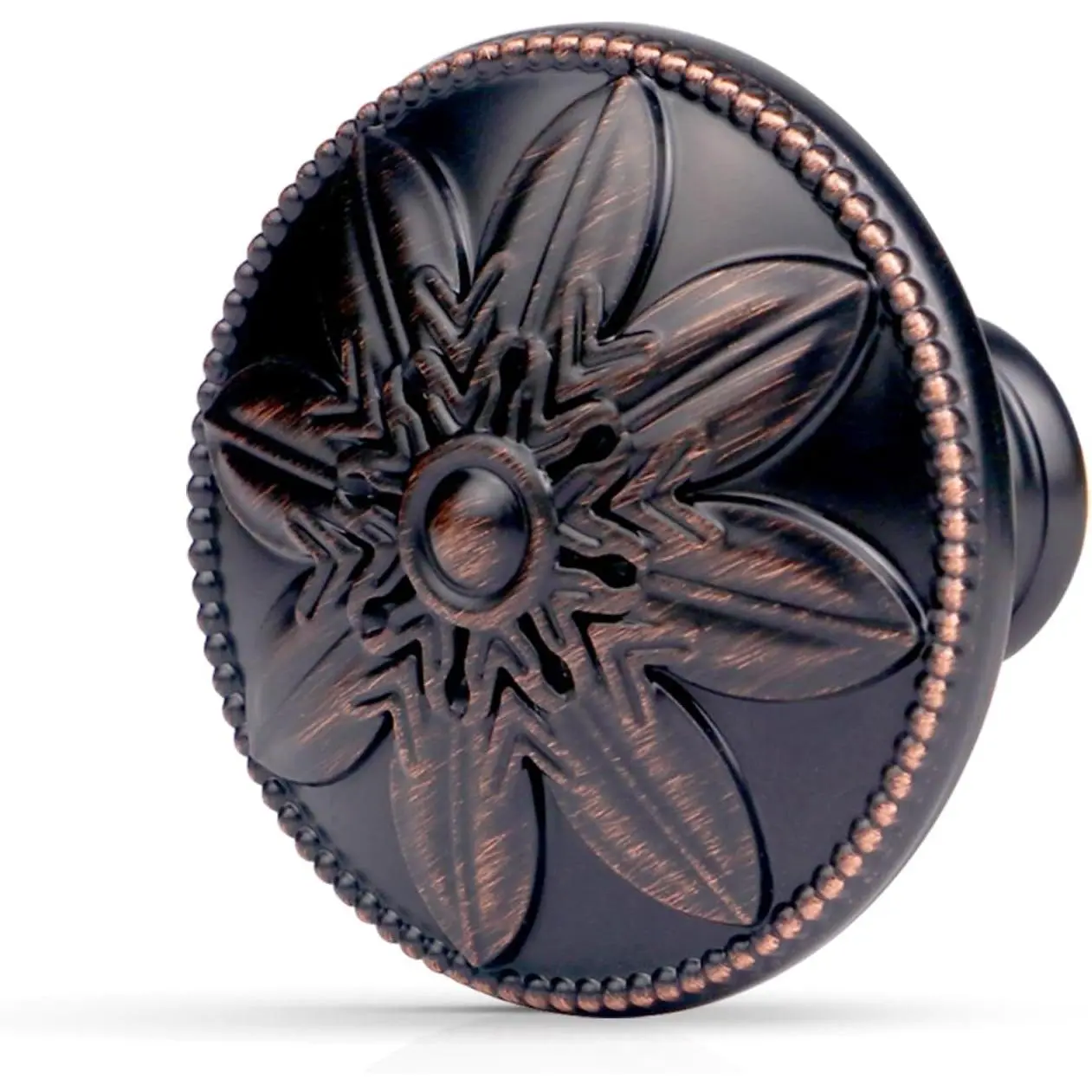 12 Pack Oil Rubbed Bronze Kitchen Cabinet Knobs Round,1-2/5" Bronze Cabinet Knobs Handles for Cabinets and Drawers Antique Bronze Drawer Knobs Dresser Knobs