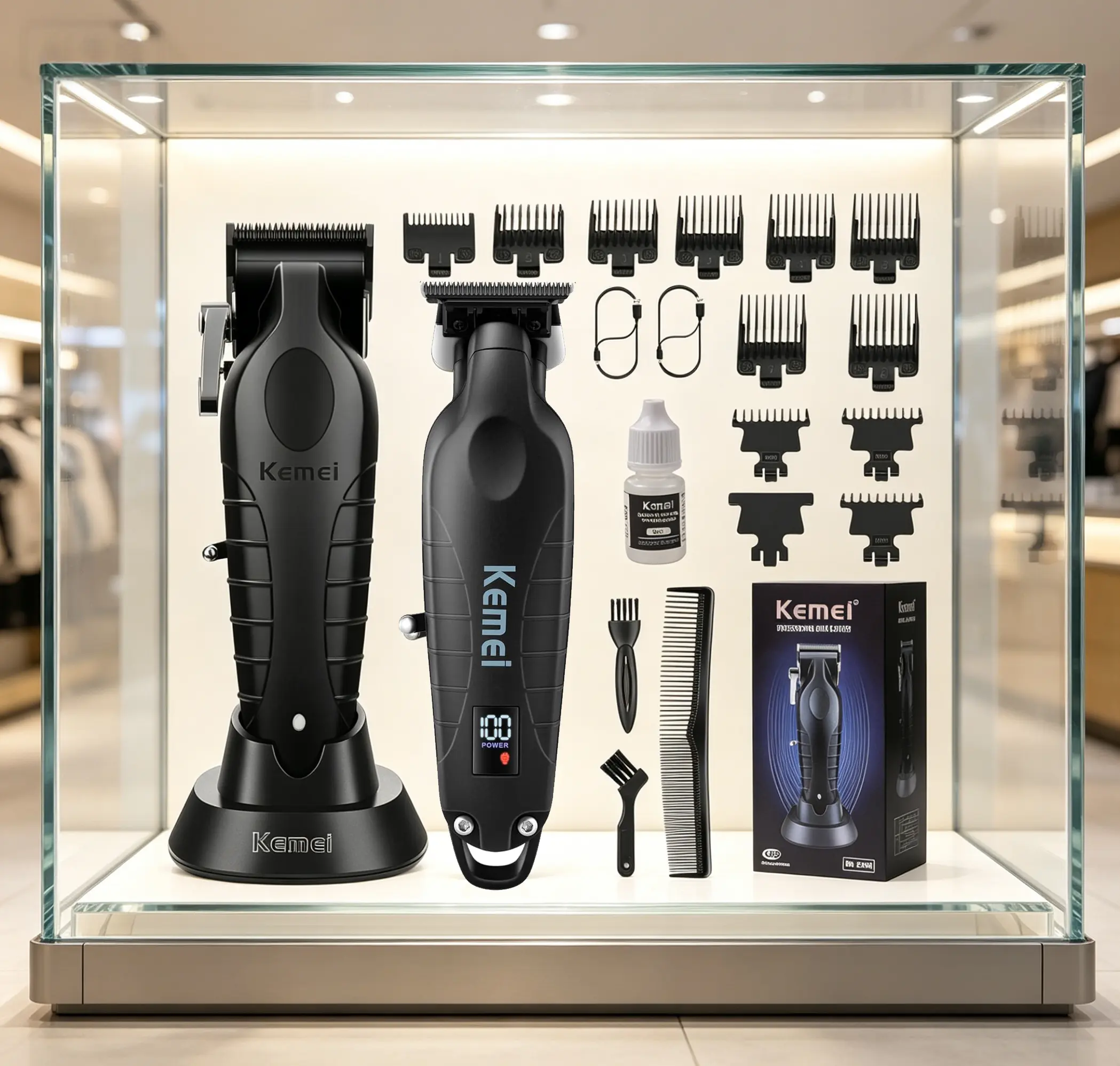 KEMEI Men's Hair Clipper Set，trimmer，KM2296，KM2293
