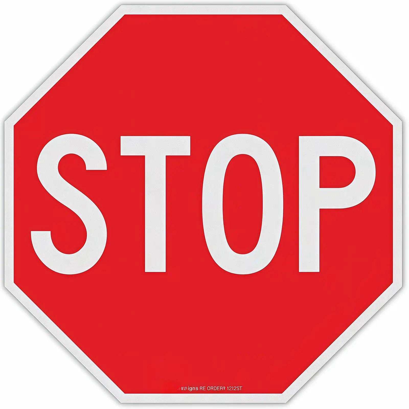 12x12 Inches Octagonal Street Stop Sign - Home Decor Plaque, Rust-Free, UV-Printed, Weather-Resistant, Durable Ink, Easy to Mount, 1 Pcs
