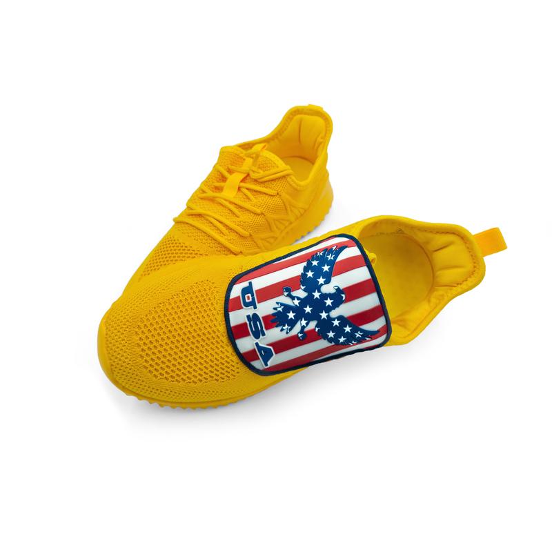 Shoe Lace Clip-On Charm - USA Flag Eagle Design (1 Piece) - One Size