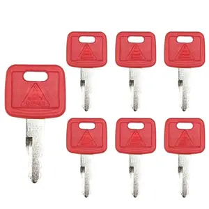 10/5PCS H800 with Logo  AT194969 AT147803 Ignition Key for New Holland Excavator