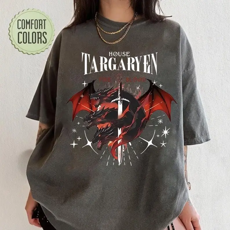 House of the D Shirt, GOT Shirt, Meleys, ShirtWith Dragons, Dragon Lovers Shirt, Targaryen Shirt, Team Black, Dragons Shirt