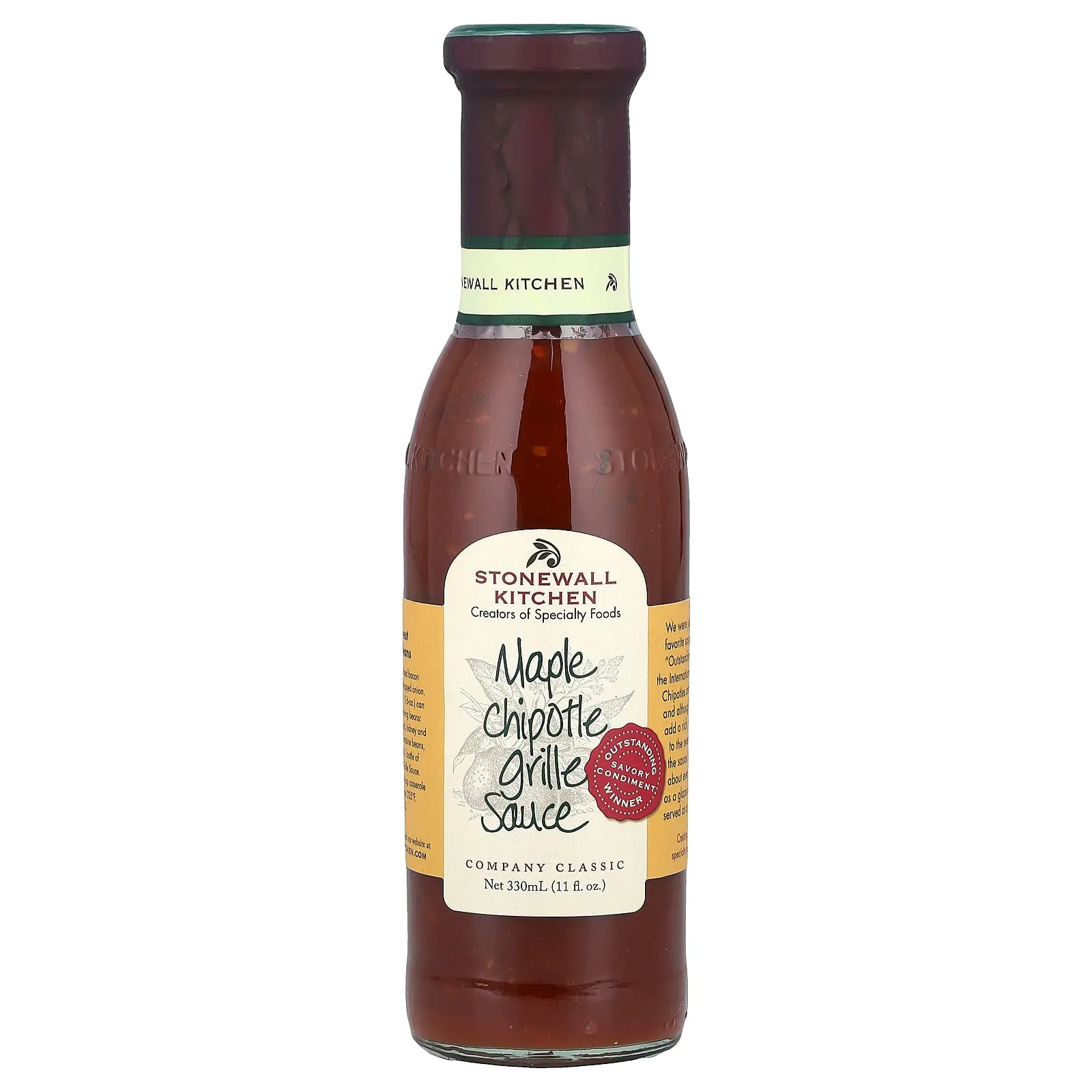 Stonewall Kitchen Maple Chipotle Grille Sauce, 11 fl oz (330 ml)