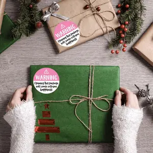 120 Sheets Cute Warning Labels, and, Happy Mail Stickers, Thank You Packaging Stickers, Gift Wrapping, Envelope Seals