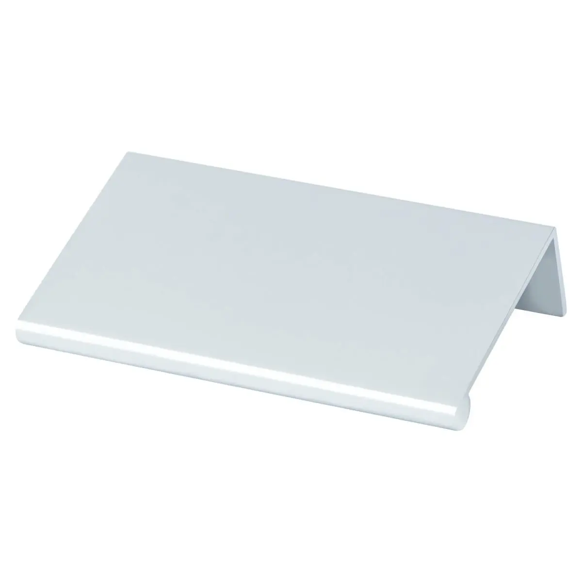 212 MAIN Bravo Series Aluminum Base Finger Pull Door Hardware - 6x3 in. Rectangular Grip, Polished Chrome Finish