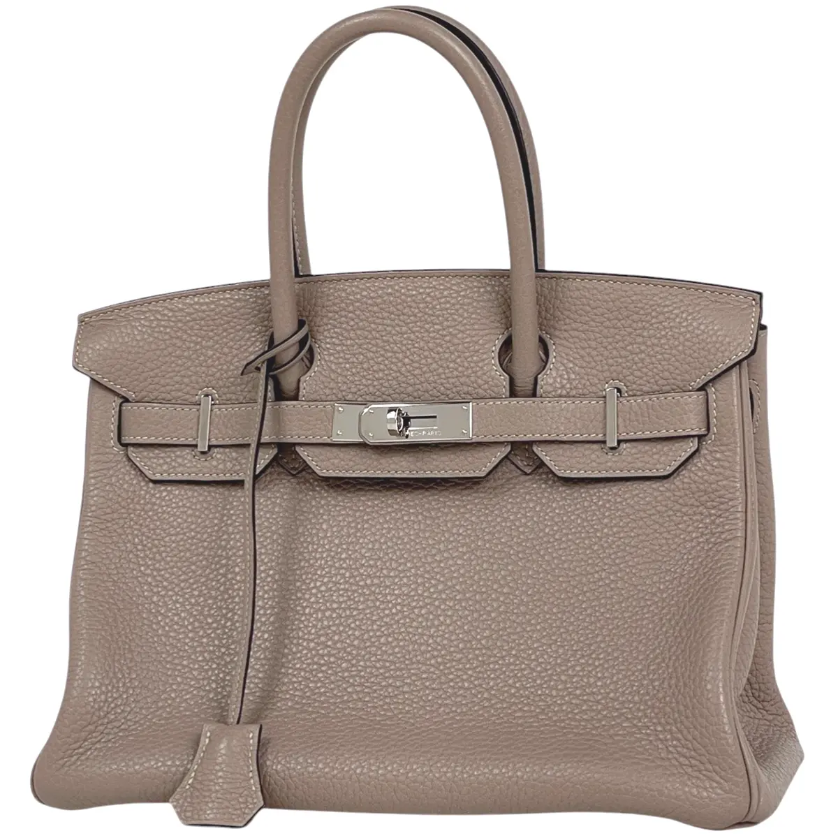 Pre-owned HERMÈS leather Handle Bag Birkin 30 Taurillon Clemence Handle Bags 4000019725815 Dasiy