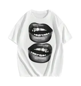 Manfinity EMRG A White Street Style Top Men's Unisex T-Shirt, Hoodie, Sweatshirt S-3XL, Mens & Womens Streetwear Tops & Underwear Crewneck Round Neck Casual Basic Tee Casual Loose Sleeve
