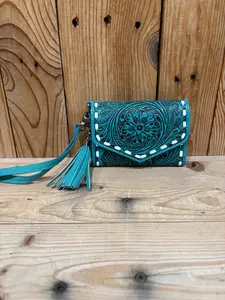 Tooled Leather Wallet Wristlets!