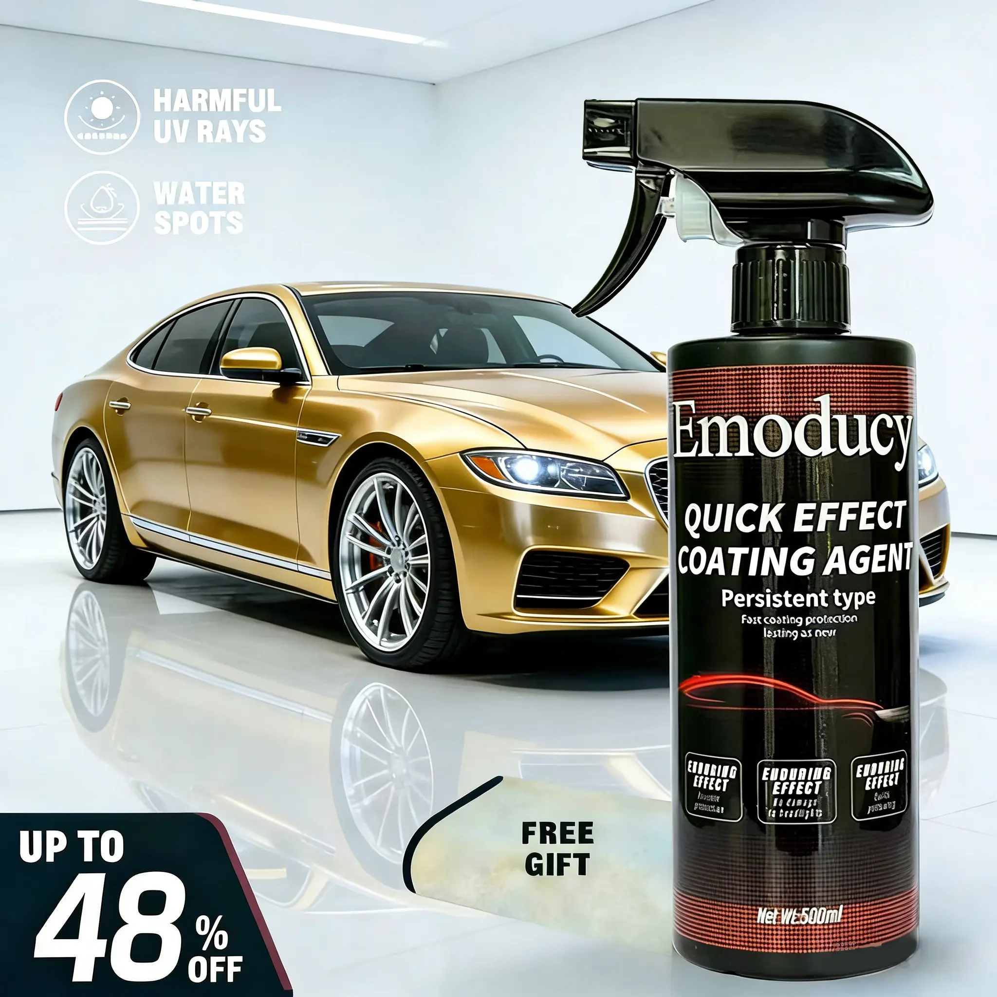 Car Coating Spray-Advanced Automobile Quick-acting Coating Agent With Dust -Proof and Glazing Effects -Long Lasting Car Paint Waxing Solution For a Showroom Shine fathersdaygift