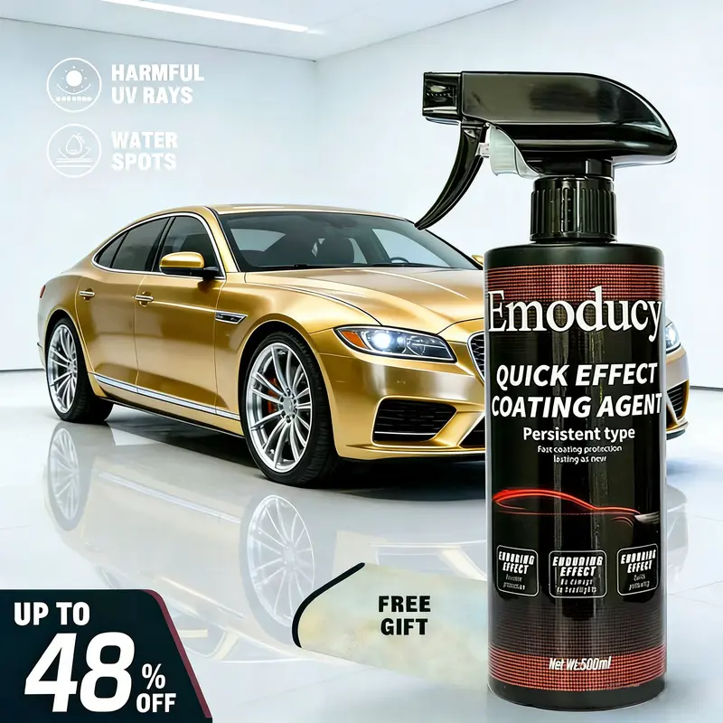 Car Coating Spray-Advanced Automobile Quick-acting Coating Agent With Dust -Proof and Glazing Effects -Long Lasting Car Paint Waxing Solution For a Showroom Shine